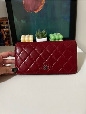 CHANEL Quilted Leather Wallet